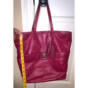 COACH leather tote bag